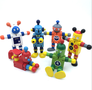 Giocattoli <span class=keywords><strong>Robot</strong></span> in Legno di Alta Qualità con Design Personalizzato e Diversi Colori - Product Image 1