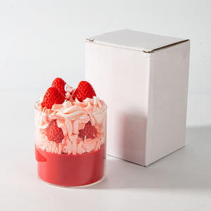 هدايا فريدة من نوعها لطيفة مصنوعة يدويًا شموع حلوى مبتكرة كعك حلو طبيعي مع برطمان زجاجي - Product Image 6