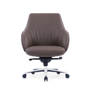 Nouveau <span class=keywords><strong>fauteuil</strong></span> de direction en cuir PU marron de bureau Chaises de salle de conférence robustes de luxe au design européen - Product Image 1