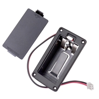 Caja de batería para pastilla de guitarra de 9V para bajo de guitarra, funda para compartimento con contactos de Cable, accesorios para bajo de guitarra