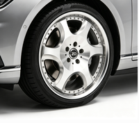 Juego de 2 Ruedas de Aleación Plateadas Pulimentadas de 16-22 Pulgadas, 5x112/5x120, Llantas Profundas para Audi BMW