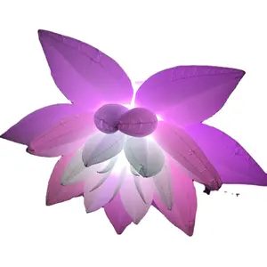 Offre Spéciale fleur gonflable adaptée aux besoins du client d'éclairage de l'affichage gonflable LED de fleur avec différentes couleurs