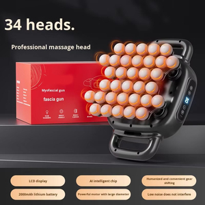 34-Kopf-Faszienpistole Ganzkörper-Muskelmassagegerät für Männer Heimgebrauch Multifunktionales Kraft-Entspannungswerkzeug - Product Image 6