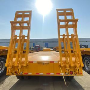 Semi-<span class=keywords><strong>remorques</strong></span> neuves, remorque à plateau surbaissé 3 essieux, forte capacité de charge, transport d'équipements lourds, semi-remorque à plateau surbaissé à vendre - Product Image 2
