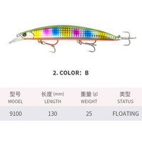 Casting flottant Wobbler vairon dur appât 23g Wobble dur appât bar de mer eau salée leurre de pêche en mer