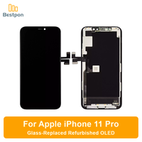 Ersatz für iPhone 11 Pro OLED-Bildschirm-Baugruppe, Glas-Ersatz Generalüberholt, Original-Panel und IC, Klasse A