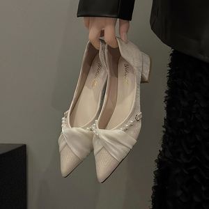 Black <b>Pointed</b> <b>Toe</b> <b>Flat</b> Shoes Women Soft Sole Loafers Style Shallow Mouth Casual <b>Flats</b> - Product Image 2