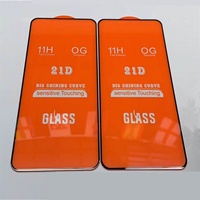 Verre trempé 21D avec colle intégrale 11H pour Tecno POVA 2 SPARK 8 NEW OG, sensible au toucher, grand éclat, courbe