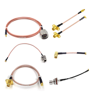 Tùy chỉnh rg316 lắp ráp Cáp MMCX / SMA / BNC / N / SMB Nam Nữ cắm ổ cắm mặt bích rg316 Antenna cáp mở rộng - Product Image 2