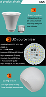 Ampoule LED SGSMAX à bas prix et de haute qualité, culot E27/B22, AC 165-265V, 5W-24W, 6500K, éclairage résidentiel et décoratif