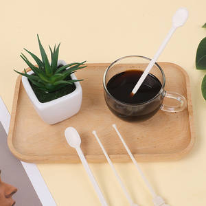 Agitateur à café blanc écologique 130mm pour fécule de maïs - Product Image 5