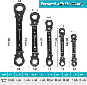 Customized Wrench Spanner Set Double Head Ratchet in Different Sizes Hand Tool for Industrial DIY Repairing - Product Image 6