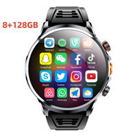 Reloj Inteligente H18 Pantalla Grande 4G 5G SIM Ultra Smartwatch 128GB para Hombre Batería de Larga Duración Cámara Android (2 Correas)
