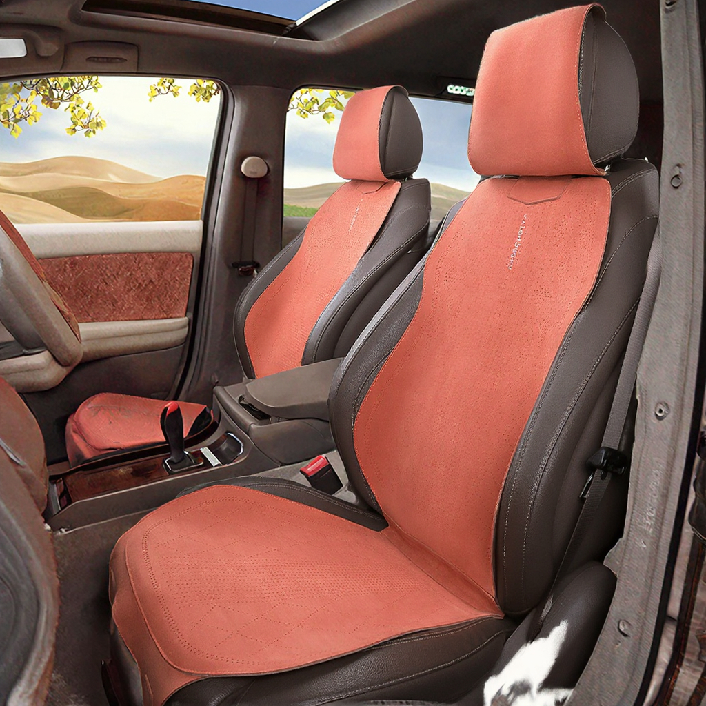 Waterproof/breathable Leather Car Seat Covers, Front/Rear Car Seat