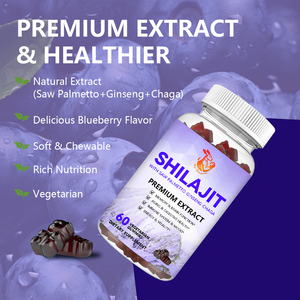 Gomitas de Shilajit al por Mayor de Fábrica, Gomitas Dietéticas Herbales Naturales con Extracto de Ginseng y Extracto de Saw Palmetto para el Bienestar General - Product Image 5