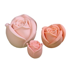 Wholesale Rose Shape Resin Candle Mold 3D DIY Silicone Mold for Home Decoration <b>Scented</b> Candle Mould Food Grade Non <b>Stick</b> - Product Image 6