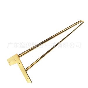 Stainless Steel Table Legs Gold Modern Design Heavy Duty Furniture Accessories Indoor Use 700mm Customizable Shape - Product Image 3