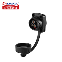CNLINKO IP68 étanche 20a 12v prise d'alimentation cc 20A 3 broches connecteur M20 circulaire mâle femelle connecteur d'alimentation