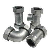 Raccord de réparation de tuyaux galvanisé à chaud sans soudure, raccord rapide à compression pour les conduites d'irrigation et d'eau industrielle