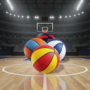 Pallone da <span class=keywords><strong>Basket</strong></span> in Gomma, Misura Ufficiale 7 (29,5 Pollici), Progettato per Partite Indoor e Outdoor - Product Image 1