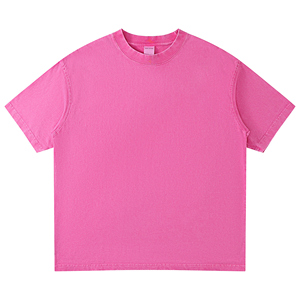 T-shirts pour hommes à manches courtes tricotés en coton 100% lavé à l'acide - Product Image 1