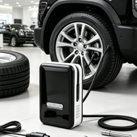 Mini compresseur d'air sans fil rechargeable pour voiture, gonfleur de pneus avec batterie intégrée, pompe à pneus numérique portable, outil de gonflage d'urgence