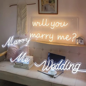 Diseño libre ¿<span class=keywords><strong>Te</strong></span> casarás conmigo mejor juntos novia para <span class=keywords><strong>ser</strong></span> letrero de neón personalizado fiesta boda letrero de neón decoración para pared luces de neón - Product Image 1