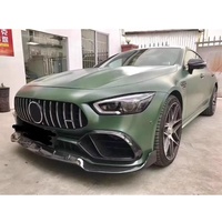 Kit carrosserie en fibre de carbone style B pour Mercedes Benz AMG GT50 GT53 4 portes 2018+ comprenant lèvre avant, diffuseur arrière, jupes latérales et spoiler