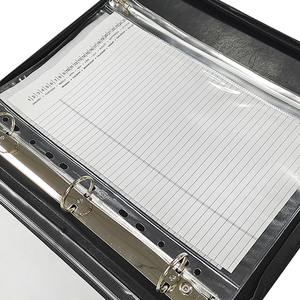 Modernqiu A4 PVC anneau <span class=keywords><strong>de</strong></span> poche en plastique document sac <span class=keywords><strong>de</strong></span> remplissage pochette fermeture éclair dossiers trous <span class=keywords><strong>de</strong></span> fichiers budget <span class=keywords><strong>liant</strong></span> sacs à feuilles mobiles - Product Image 4