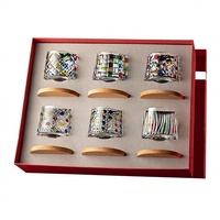 Verre à whisky en cristal sans plomb, design créatif rotatif anti-stress, coffret cadeau d'anniversaire, souvenir