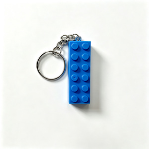 BLOCKMOC Llavero de Bloques de Construcción Rectangulares Creativos 2x6, Mini Llavero de Ladrillo, Accesorio de Recuerdo DIY - Product Image 3