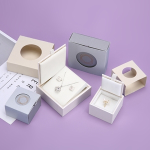 Boîte d'emballage de bijoux de luxe légère en gros, boîte à bijoux en bois personnalisable avec logo - Product Image 2