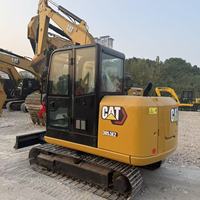 Excavator Mini Crawler 5.4 Ton Hampir Baru, Caterpillar305.5E2 Mesin Penggali Hidrolik untuk Pekerjaan Konstruksi dengan Mesin yang Berkinerja Baik.
