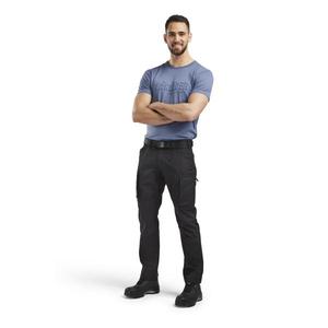 BLAKLADER - 145918459900C52 Service trousers with <b>stretch</b> Black - EAN 7330509462973 WORK TROUSERS <b>CARGO</b> WORK TROUSERS - Product Image 3