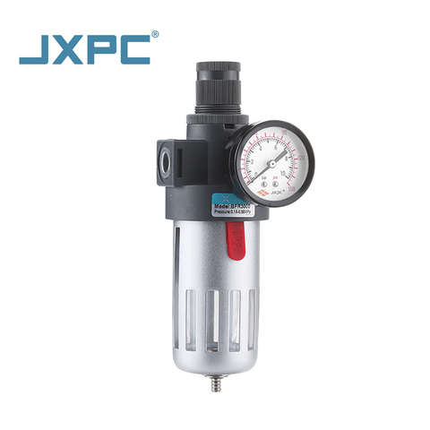JXPC Type Pneumatic Parts Filter Regulator New Used Industrial Farm Machinery Plastic Body Thread Aluminum Alloy Air Gas Water