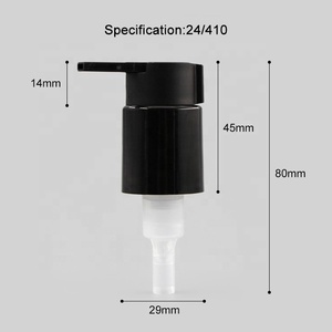 Chiusura a Clip 24/410 lozione in plastica nera opaca pompa 24mm 360 ° di rotazione <span class=keywords><strong>Dispenser</strong></span> per sapone liquido a mano per bottiglia - Product Image 5