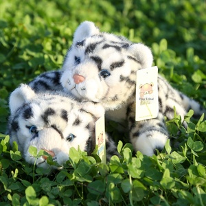 Muñeco de Peluche de Leopardo de las Nieves, Simulación Realista, Relleno de Algodón PP, Juguete Adorable, Venta al Por Mayor Internacional, Regalos para Niños de 14 Años en Adelante - Product Image 1