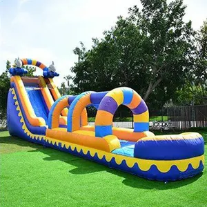 Thương mại sang trọng lâu đài nhảy đồ chơi ngoài trời phụ kiện bouncy Inflatable nước SLIDES cho hồ bơi