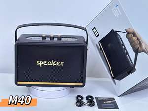 Altavoz Bluetooth inalámbrico retro <span class=keywords><strong>M40</strong></span>, altavoz portátil para exteriores con 3-5 horas de reproducción, sonido de alta fidelidad - Product Image 4