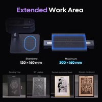 Nouvelle machine de gravure laser double basique 4-en-1 pour bois, métal, acrylique, plastique, verre et papier avec lasers bleus 450 nm et infrarouges 1064 nm