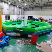 XIXI TOYS Jeux de sport gonflables de couleur verte populaires, jeux de fusion de balayeuse interactive multijoueurs pour événements