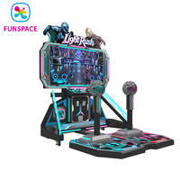 Funspace Machine de jeu d'arcade à monnayeur pour 2 joueurs, style Cyberpunk, jeu de survie à réactions rapides