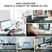 Mini PC MINI S Jasper Lake N5095 8 Go/16 Go DDR4 256 Go/512 Go ROM, 2 écrans HD 4K, ordinateur de bureau pour jeux à domicile et bureau