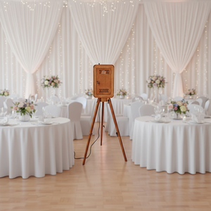 บูธถ่ายรูปไอแพดขาพับไม้ เหมาะสำหรับเช่าในงานแต่งงาน งานปาร์ตี้ งานวันเกิด และงานสังสรรค์ - Product Image 4