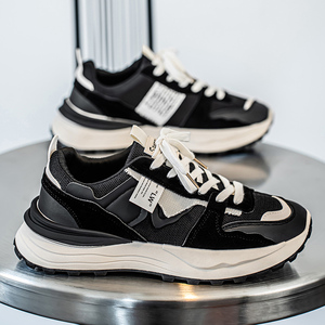 Mocassins LYKU pour hommes, dessus en maille respirante, semelle extérieure en caoutchouc durable, semelle souple confortable, design tendance, chaussures à lacets - Product Image 4