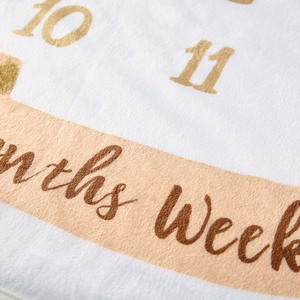 Vente chaude personnalisé Sublimation flanelle bébé mensuel jalon couvertures et accessoires - Product Image 6