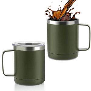 Vente en gros de gobelets isothermes en acier inoxydable 304, bouteille d'eau avec logo personnalisé, thermos avec poignée, tasses à café à double paroi sous vide - Product Image 4