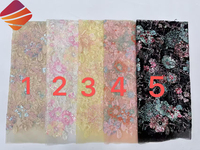 Dernière collection de tissus en dentelle à perles et paillettes pour fêtes nigérianes 2026 – Tissu en dentelle brodé floral 3D de haute qualité pour robes de mariée