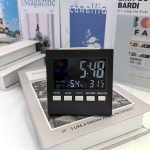 Kỹ thuật số lớn <span class=keywords><strong>LCD</strong></span> Trạm thời tiết đồng hồ báo thức với nhiệt độ Lịch hiển thị điều khiển bằng giọng nói Đèn nền bàn xem cho phòng ngủ - Product Image 1