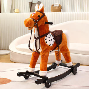 <span class=keywords><strong>DR</strong></span> Riding boneka hewan boneka kuda goyang, mainan pesta anak - Product Image 1